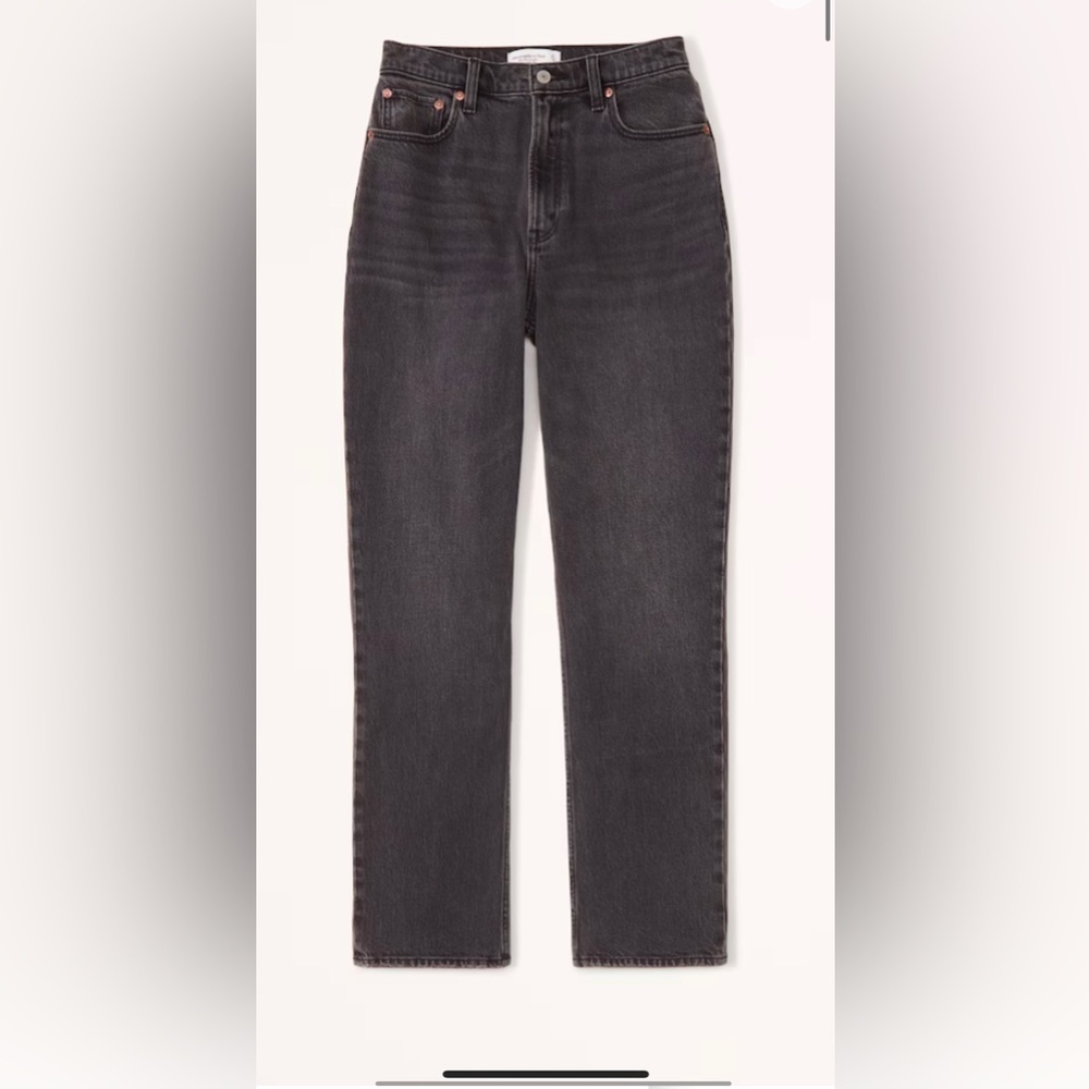 Abercrombie & Fitch Curve Love 90’s straight ultra high rise jeans